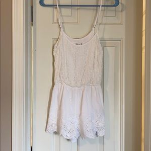 White Abercrombie and Fitch romper